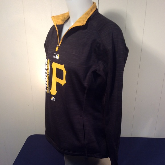 Pittsburgh Pirates Majestic womens 1/4 zip pullover jacket size medium - Picture 3 of 7